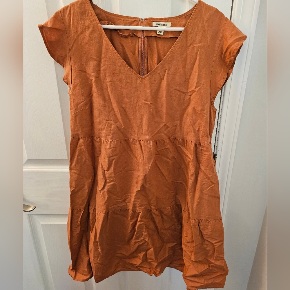 💝3/20$ Goodthreads Large faded orange dress